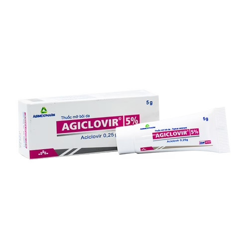 Agiclovir Acyclovir 5% Agimexpharm (Tube/5gr) (TUÝP)