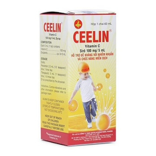 Ceelin Vitamin C 100mg/5ml United (C/60ml) (CHAI)