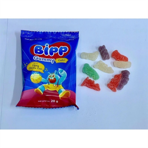 Kẹo Dẻo Bipp Gummy Calci DHG (T/30D/10 Gói 20g) (DÂY)