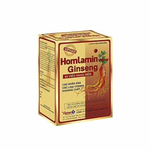 Homlamin Ginseng Vinaphar (H/60v) (HỘP)