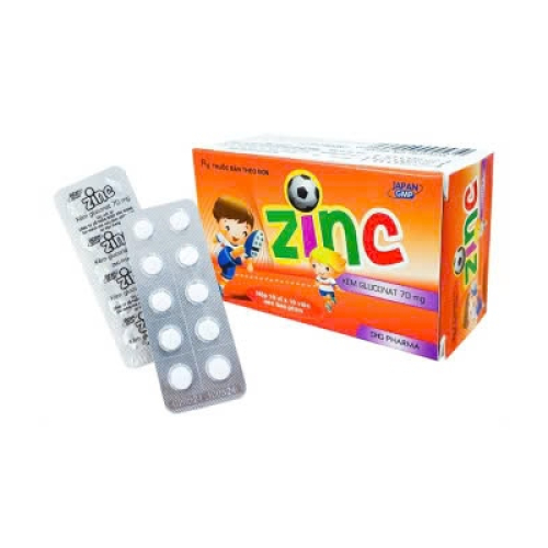 Kẽm Zinc 70mg Dhg (T/216H/100v) (HỘP)